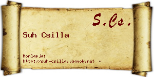 Suh Csilla névjegykártya
